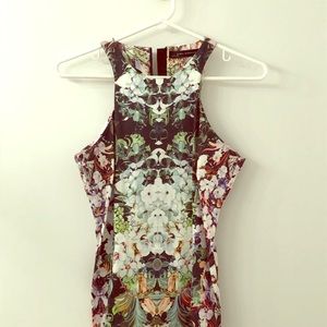 Zara print dress size small